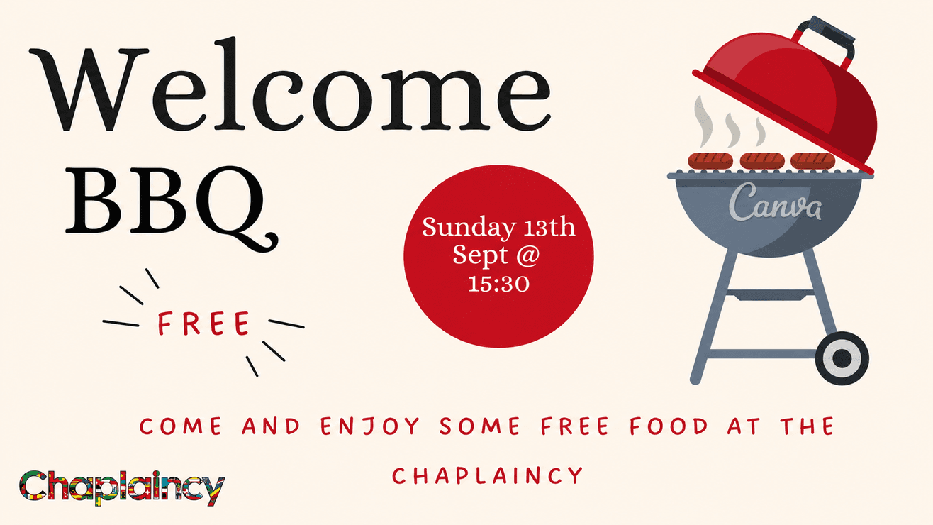 WELCOME BBQ AT THE CHAPLAINCY